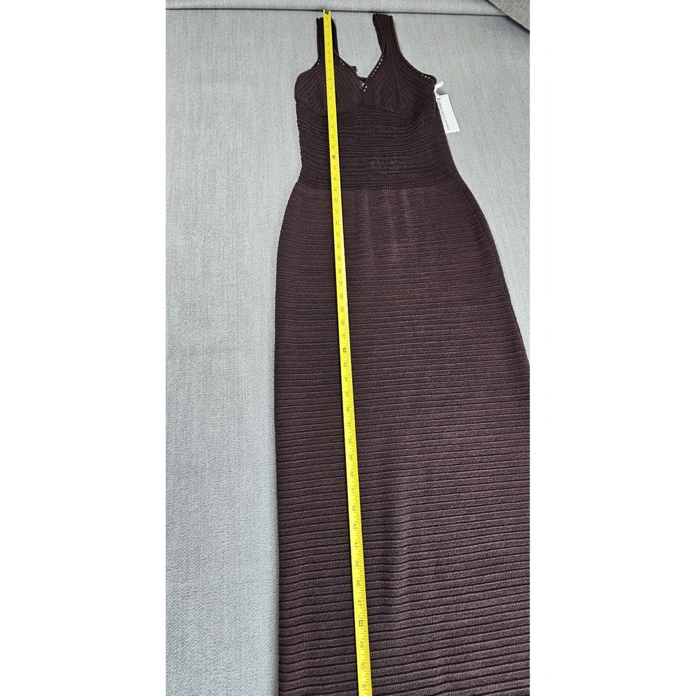 Torn By Ronny Kobo Women's Maxi Dress in Brown Crocheted Size Large New - Picture 13 of 16